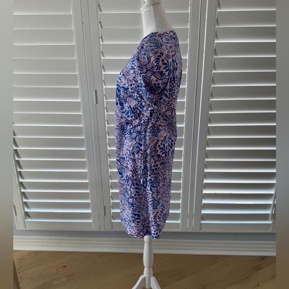 NWT Lilly Pulitzer Haydn Shift Dress Calla Lilly Pink High Tides Good Vibes Sz M - Picture 7 of 10